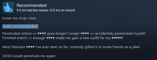 Illustration for article titled Genital Jousting, As Told By Steam Reviews